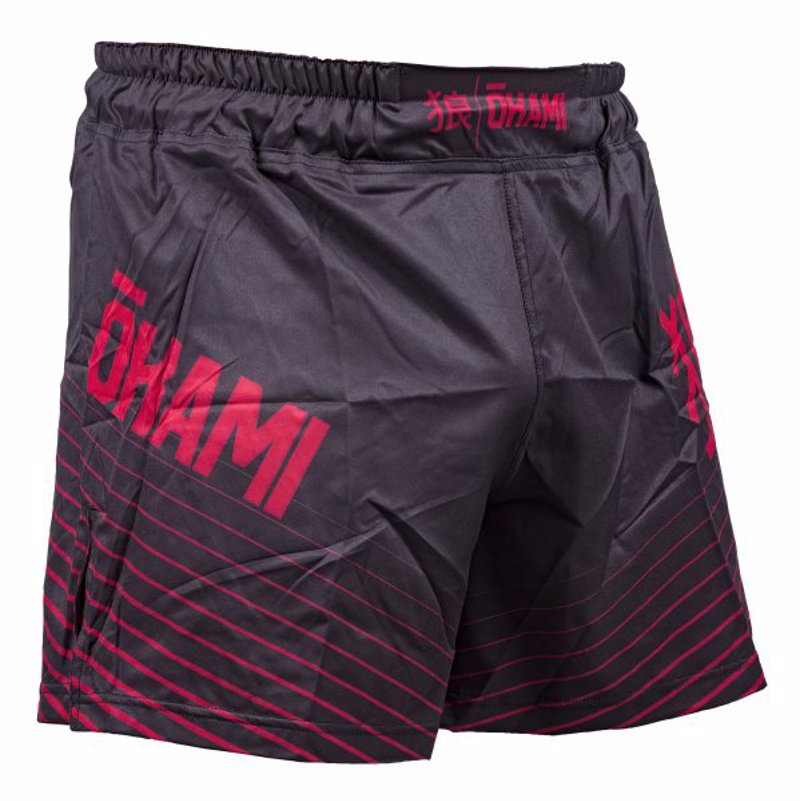 Okami kanji Fightshorts -black